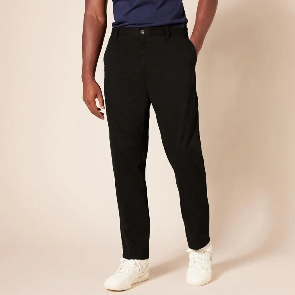 Mens Slim-Fit Wrinkle-Resistant Flat-Front Chino Pant